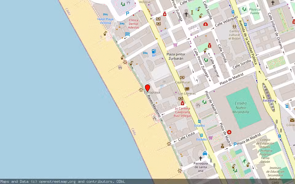 Mapa de Subasta Inmueble (Vivienda) en Cádiz