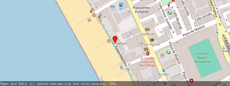 Mapa de Subasta de Inmueble (Vivienda) en Cádiz, Cádiz 