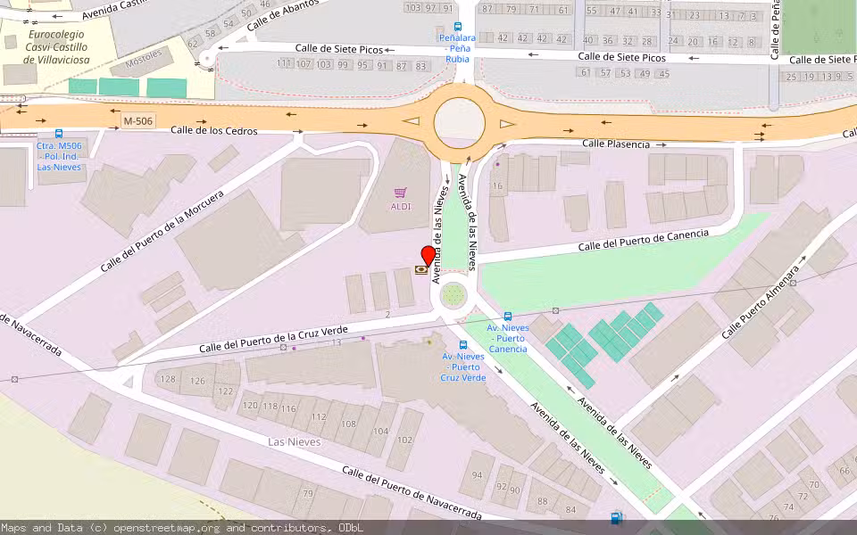 Mapa de Subasta Inmueble (Garaje) en Mostoles, Madrid
