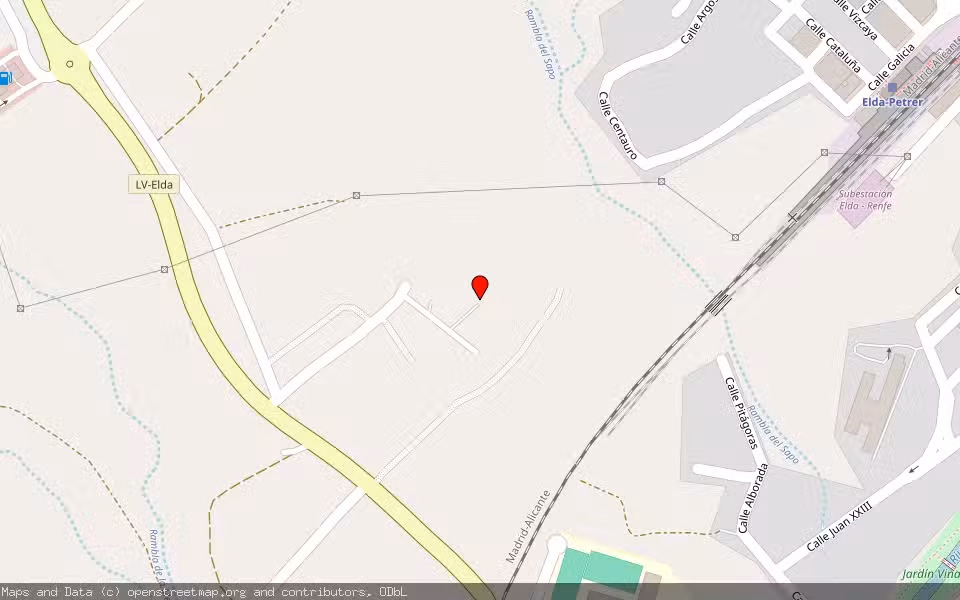 Mapa de Subasta Inmueble (Vivienda) en Elda, Alicante/Alacant