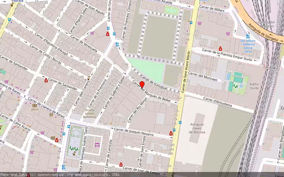 Mapa de Subasta Inmueble (Vivienda) en Valencia, Valencia/València