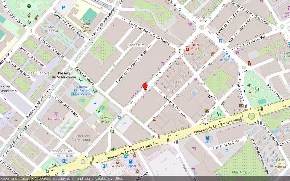 Mapa de Subasta Inmueble (Vivienda) en Reus, Tarragona