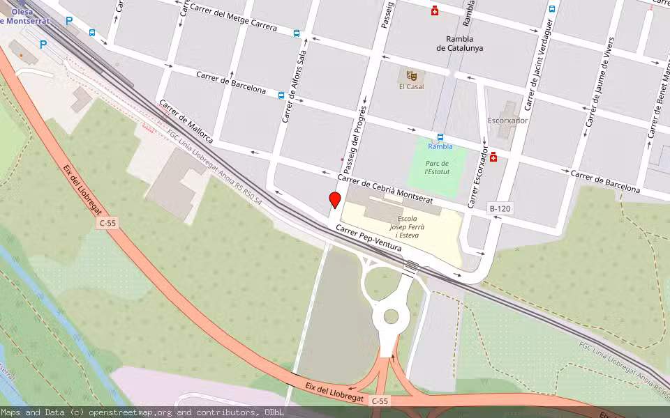 Mapa de Subasta Inmueble (Vivienda) en Olesa De Montserrat, Barcelona