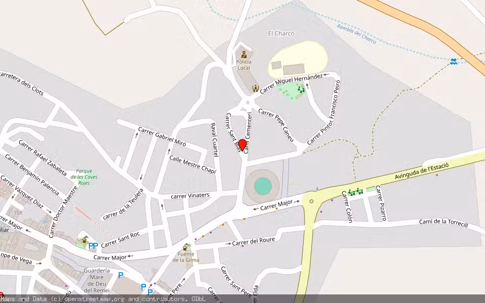Mapa de Subasta Inmueble (Vivienda) en Monovar, Alicante/Alacant