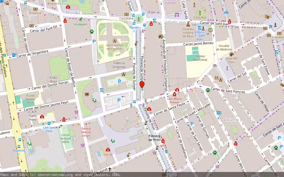 Mapa de Subasta Inmueble (Vivienda) en Reus, Tarragona