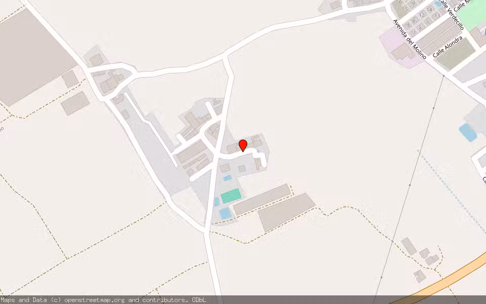 Mapa de Subasta Inmueble (Vivienda) en La Alberca De Las Torres, Murcia