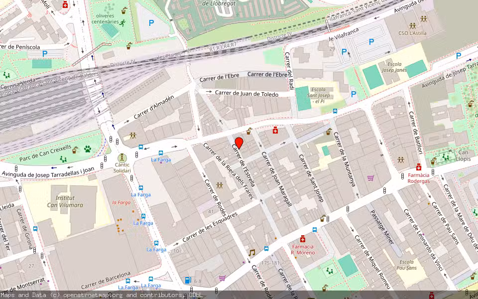 Mapa de Subasta Inmueble (Vivienda) en Hospitalet De Llobregat (l'), Barcelona