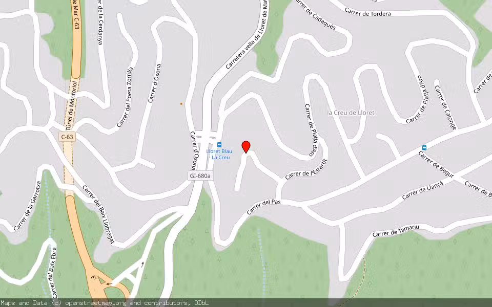 Mapa de Subasta Inmueble (Local comercial) en Lloret De Mar, Girona