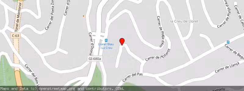 Mapa de Subasta de Inmueble (Local comercial) en Lloret De Mar, Gerona (Girona) 