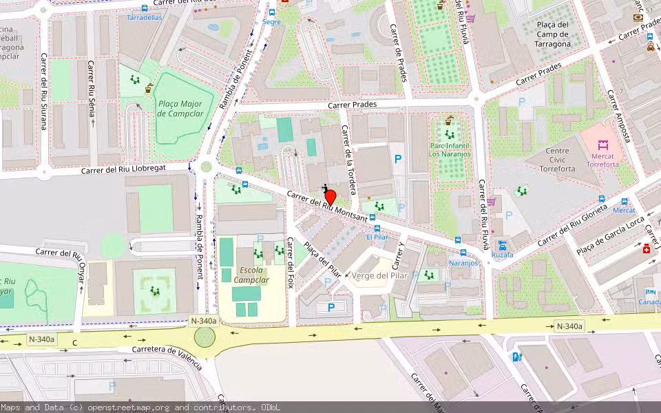 Mapa de Subasta Inmueble (Vivienda) en Tarragona