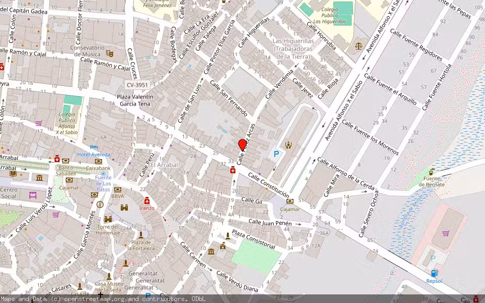 Mapa de Subasta Inmueble (Vivienda) en Requena, Valencia/València