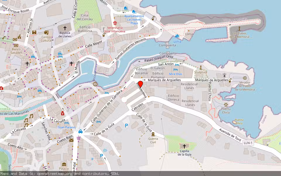 Mapa de Subasta Inmueble (Finca rústica) en Llanes, Asturias