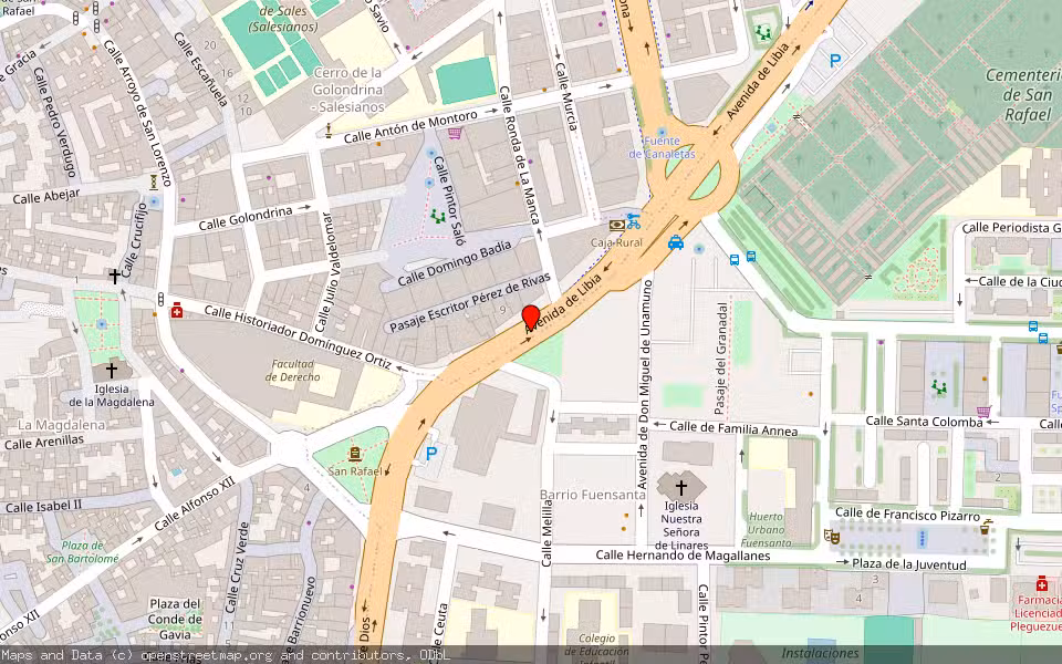 Mapa de Subasta Inmueble (Vivienda) en Cordoba, Córdoba