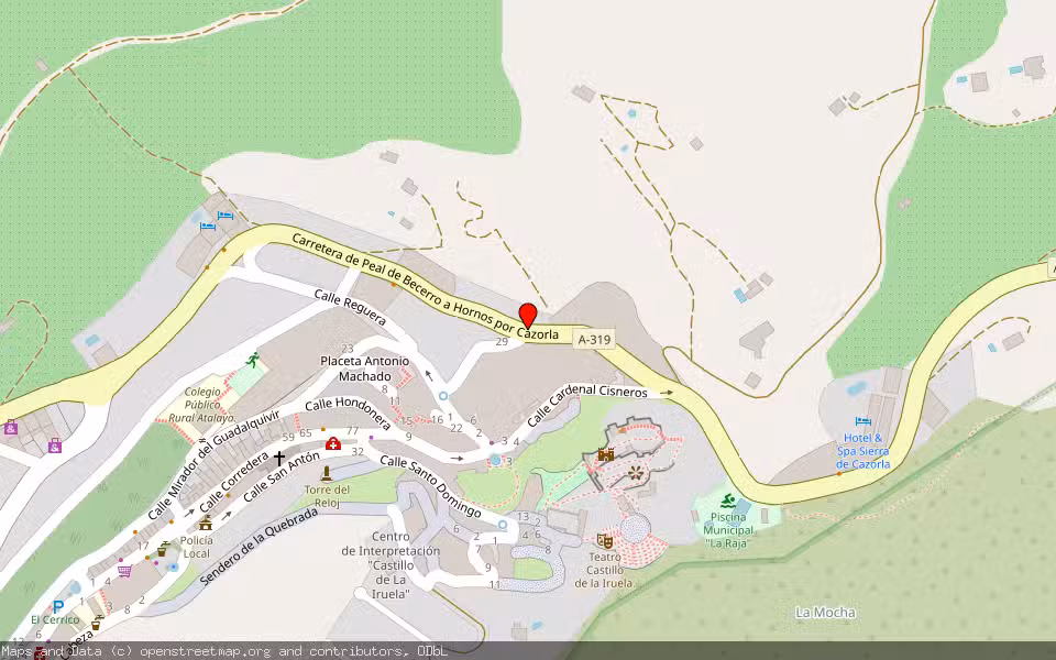 Mapa de Subasta Inmueble (Vivienda) en La Iruela, Jaén