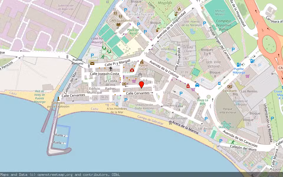 Mapa de Subasta Inmueble (Vivienda) en San Roque, Cádiz
