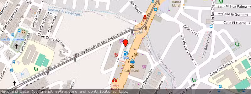 Mapa de Subasta de Inmueble (Local comercial) en Taco, Santa Cruz de Tenerife 
