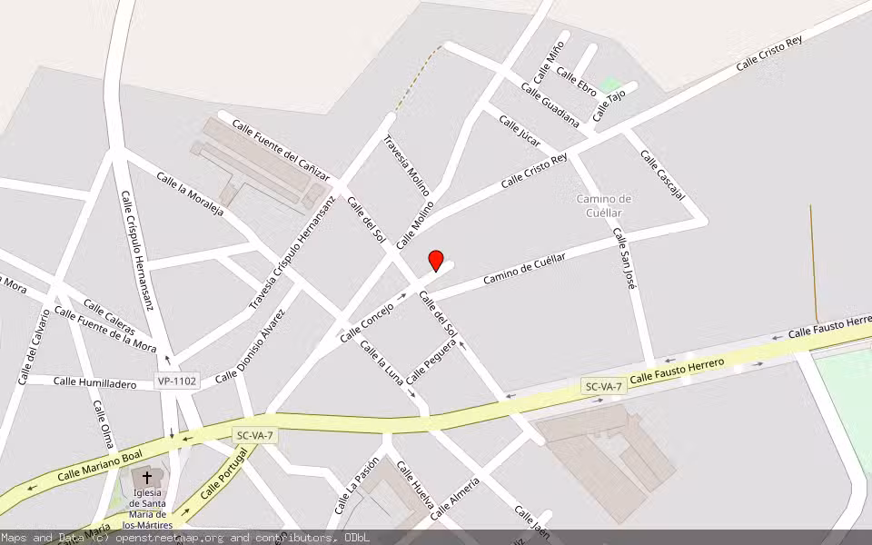 Mapa de Subasta Inmueble (Solar) en Iscar, Valladolid