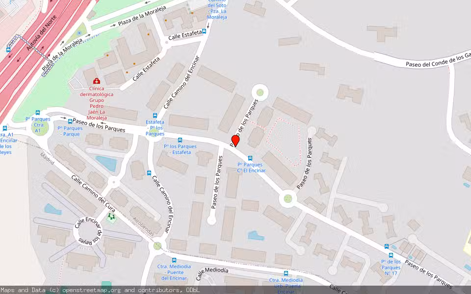 Mapa de Subasta Inmueble (Trastero) en Alcobendas, Madrid