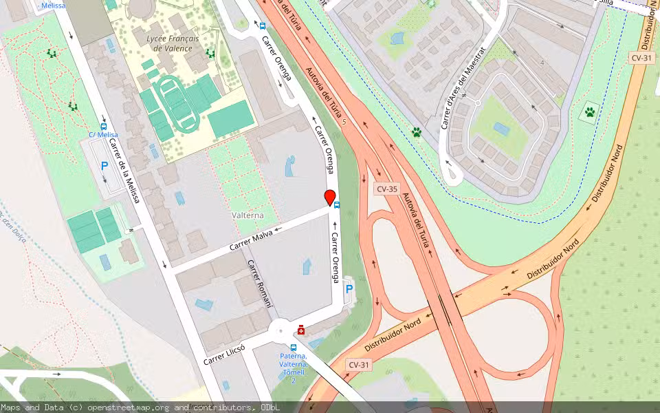 Mapa de Subasta Inmueble (Garaje) en Paterna, Valencia/València