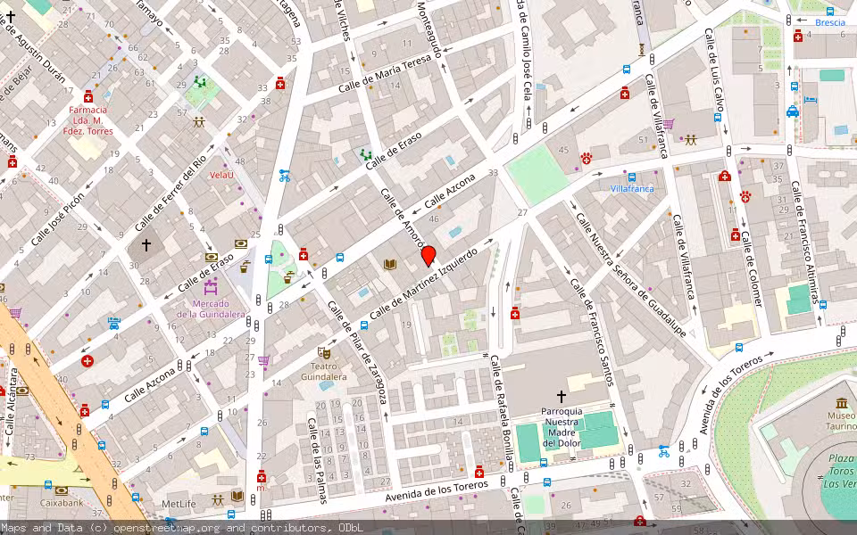 Mapa de Subasta Inmueble (Vivienda) en Madrid