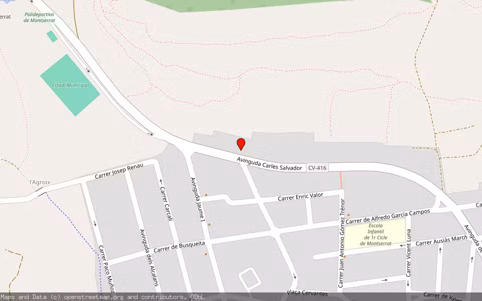 Mapa de Subasta Inmueble (Vivienda) en Monserrat, Valencia/València