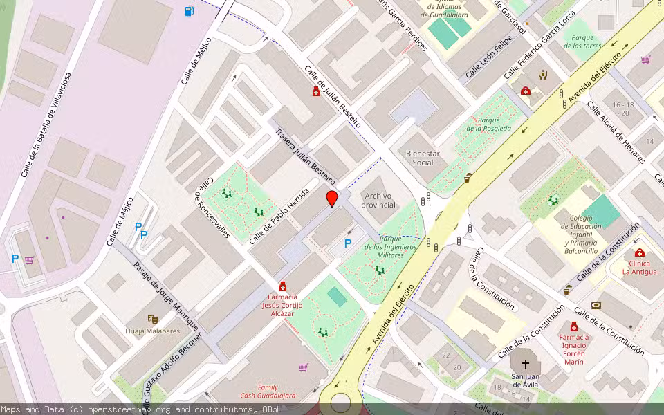 Mapa de Subasta Inmueble (Local comercial) en Guadalajara