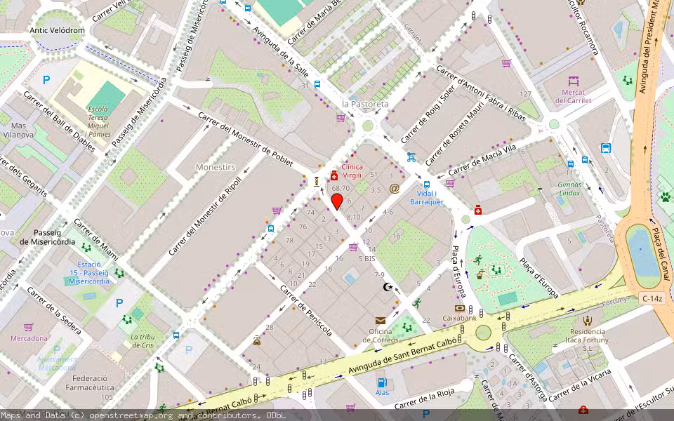 Mapa de Subasta Inmueble (Vivienda) en Reus, Tarragona