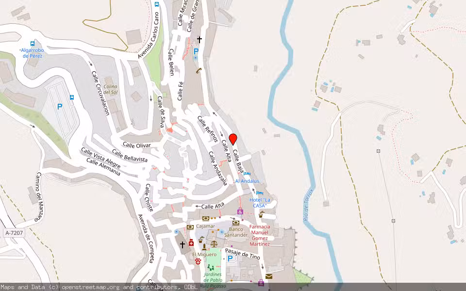 Mapa de Subasta Inmueble (Garaje) en Torrox, Málaga