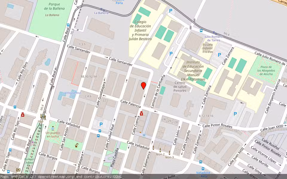 Mapa de Subasta Inmueble (Vivienda) en Parla, Madrid