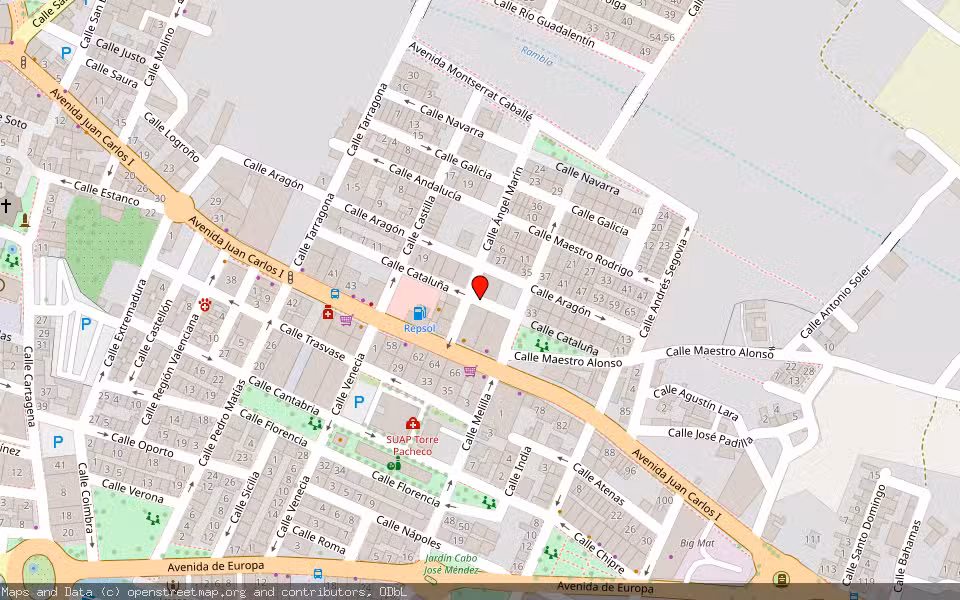 Mapa de Subasta Inmueble (Local comercial) en Torre-pacheco, Murcia