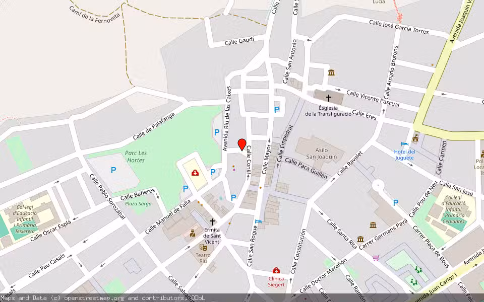 Mapa de Subasta Inmueble (Vivienda) en Ibi, Alicante/Alacant