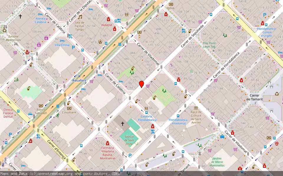 Mapa de Subasta Inmueble (Vivienda) en Barcelona