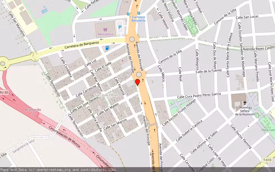 Mapa de Subasta Inmueble (Vivienda) en Alcantarilla, Murcia