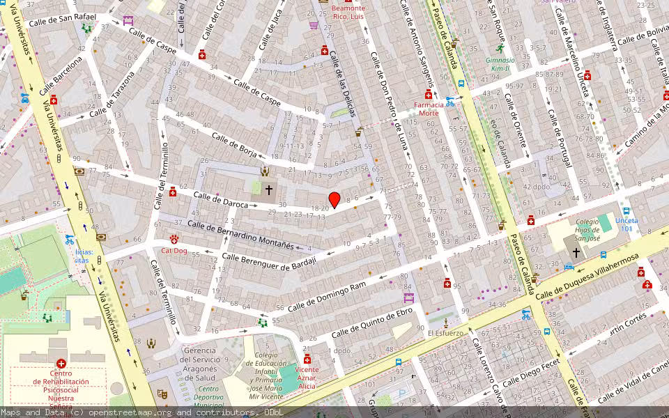 Mapa de Subasta Inmueble (Vivienda) en Zaragoza
