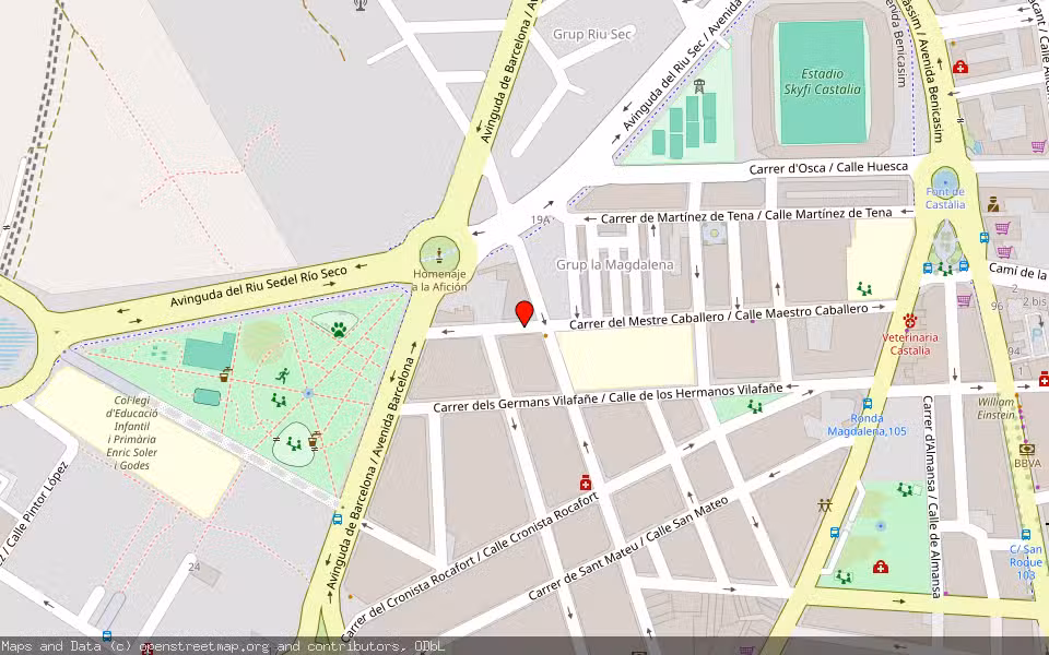 Mapa de Subasta Inmueble (Vivienda) en Castellon, Castellón/Castelló