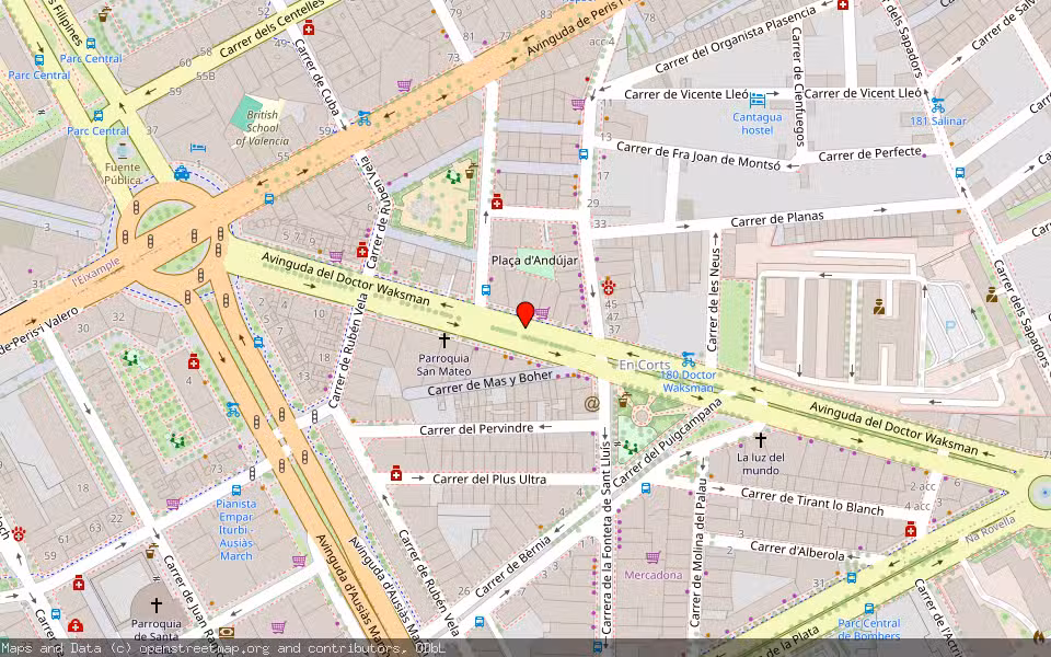 Mapa de Subasta Inmueble (Vivienda) en Valencia, Valencia/València