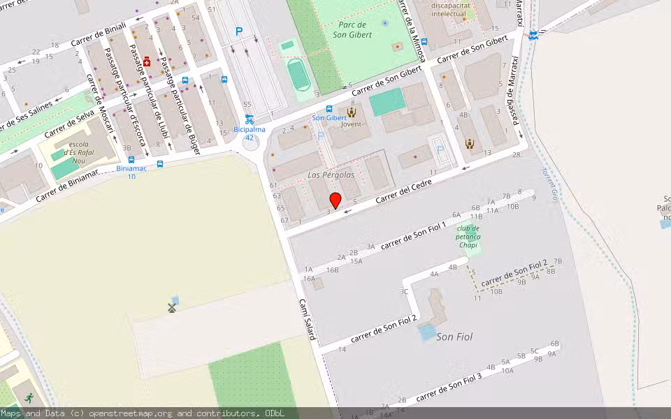 Mapa de Subasta Inmueble (Vivienda) en Palma, Illes Balears