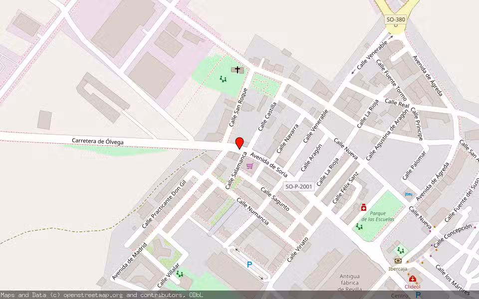 Mapa de Subasta Inmueble (Vivienda) en Ólvega, Soria