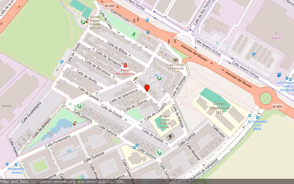 Mapa de Subasta Inmueble (Garaje) en Leganes, Madrid