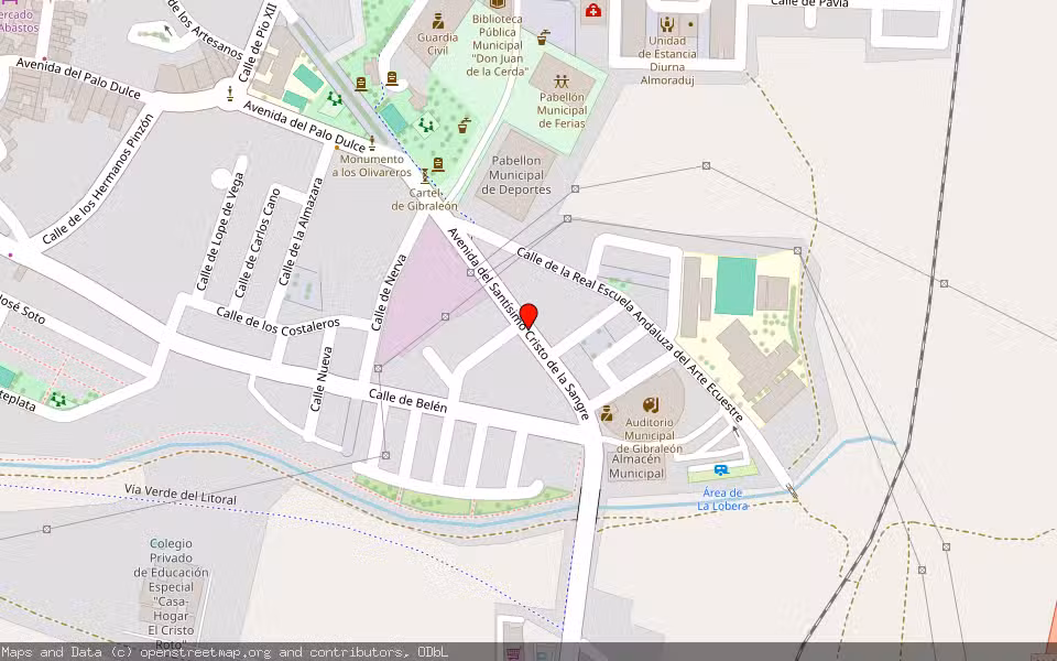 Mapa de Subasta Inmueble (Local comercial) en Gibraleon, Huelva