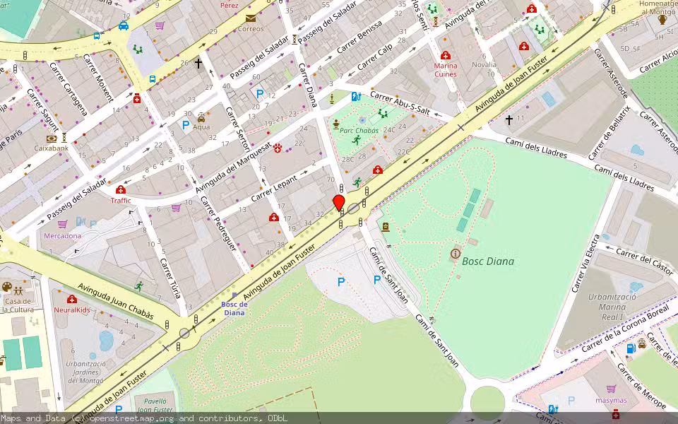 Mapa de Subasta Inmueble (Vivienda) en Denia, Alicante/Alacant
