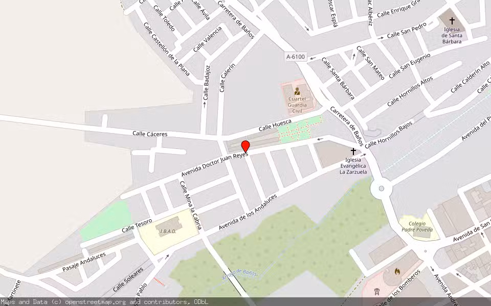 Mapa de Subasta Inmueble (Local comercial) en Linares, Jaén