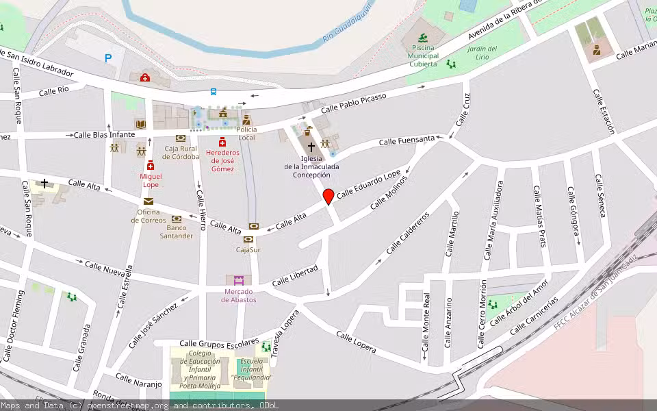Mapa de Subasta Inmueble (Vivienda) en Villa Del Rio, Córdoba
