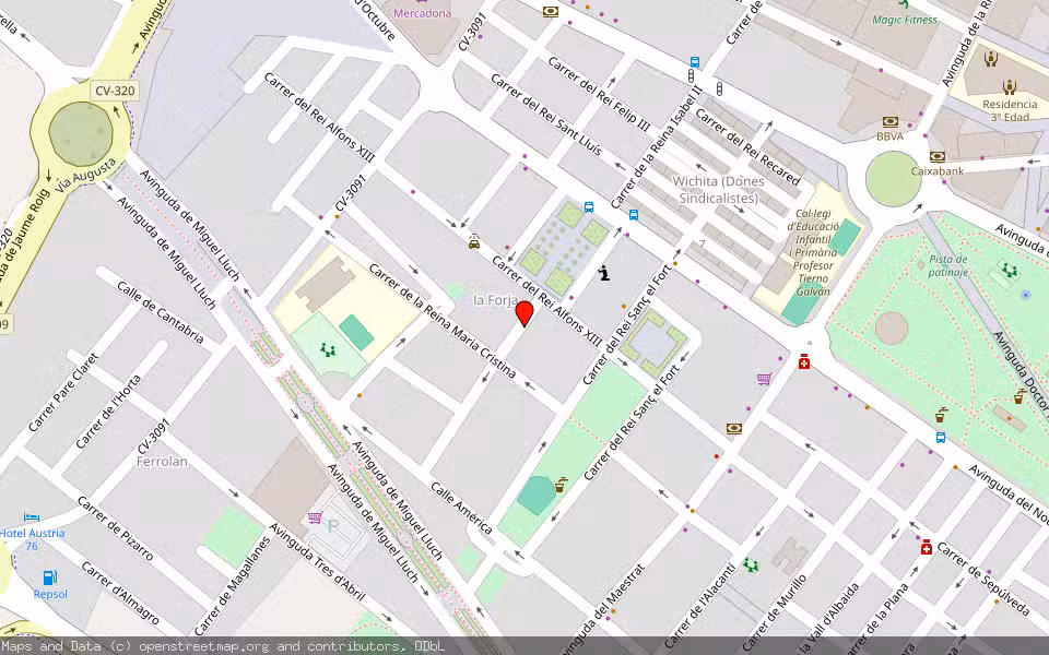 Mapa de Subasta Inmueble (Garaje) en Puerto De Sagunto, Valencia/València