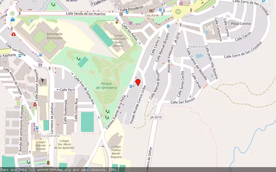 Mapa de Subasta Inmueble (Garaje) en Jaen, Jaén