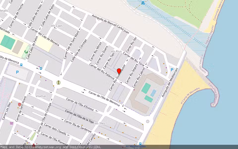 Mapa de Subasta Inmueble (Vivienda) en Pto. De Sagunt, Valencia/València