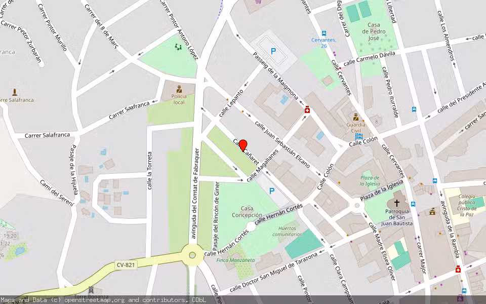 Mapa de Subasta Inmueble (Vivienda) en San Juan, Alicante/Alacant