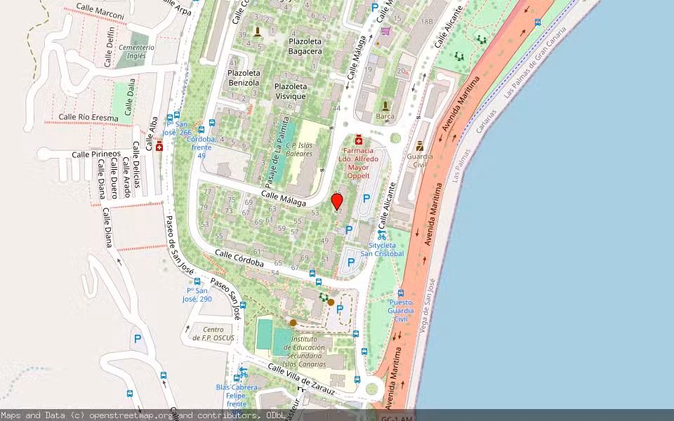 Mapa de Subasta Inmueble (Vivienda) en Las Palmas De Gran Canaria, Las Palmas