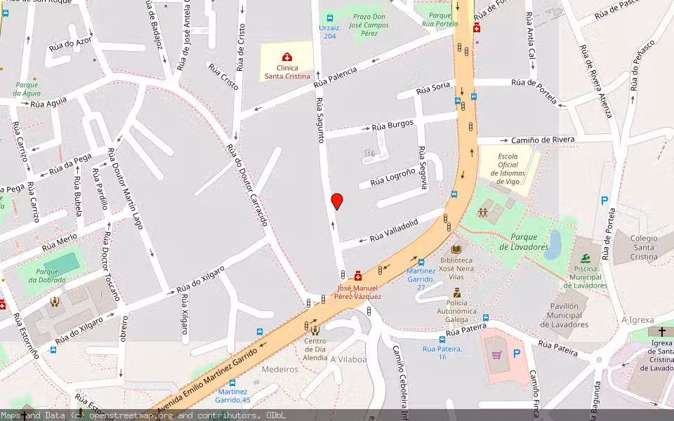 Mapa de Subasta Inmueble (Vivienda) en Vigo, Pontevedra
