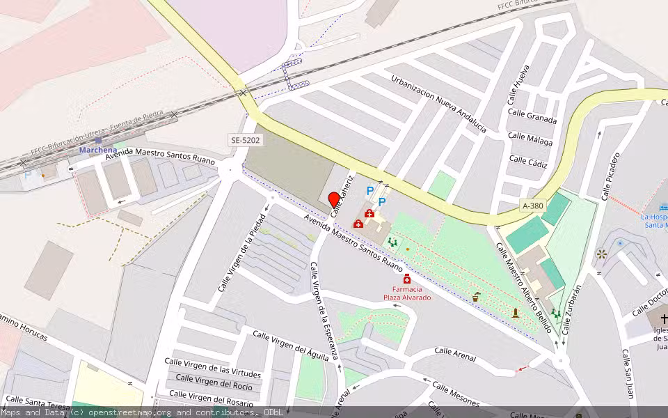 Mapa de Subasta Inmueble (Vivienda) en Marchena, Sevilla